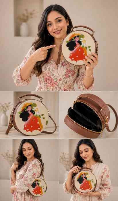 Side Sling Purse For Girls, Sling Bag For Women, Travel Crossbody Bags, Stylish Cross Sling Bag for Woman | Back
